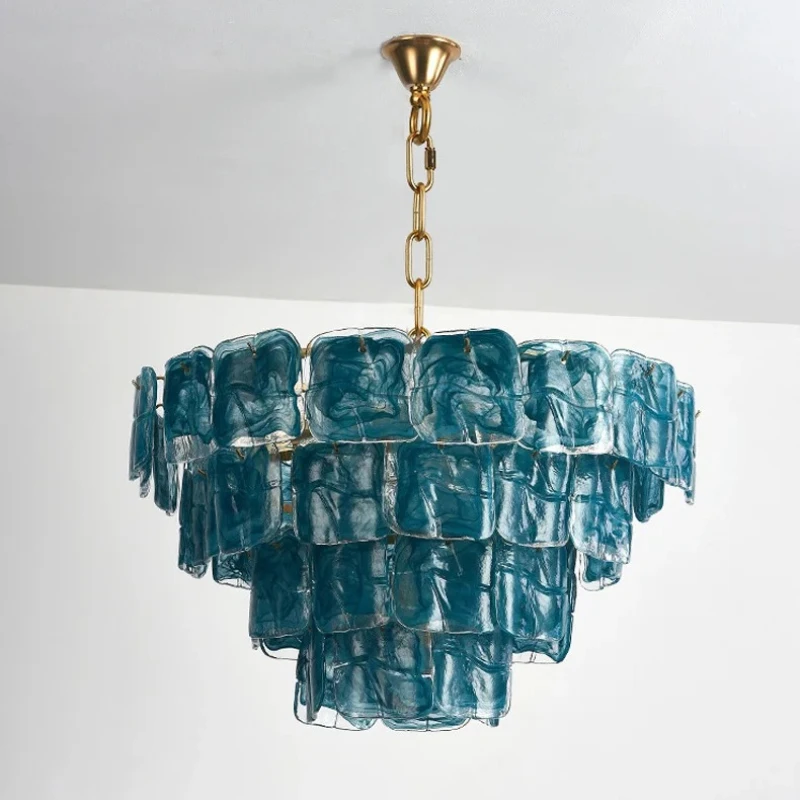 

Murano Glass Ceiling Chandelier For Dining Room Living Room Pendant Light Hanging Ceiling Lamps Room Decorating Interior Fixture