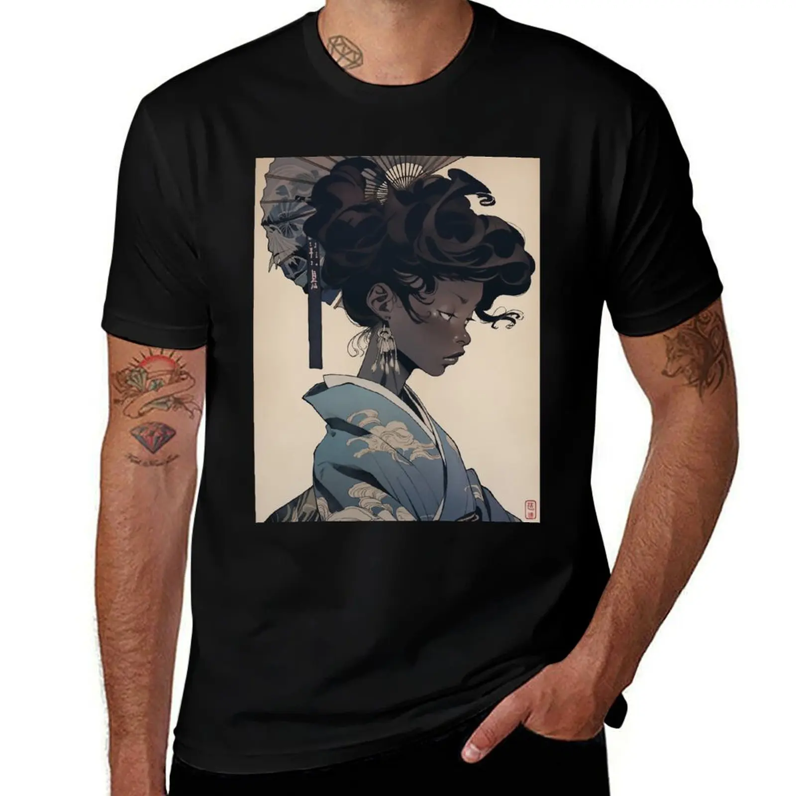 Geisha of Color 4 T-Shirt Running Performance Short Sleeve Tee T-Shirt