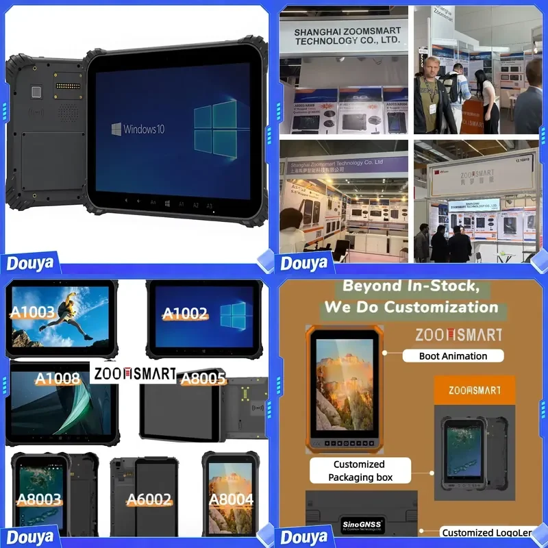 New 10 Inch ZoomSmart Octa Core Wi-Fi 4G Windows 11 Rugged Tablet 4GB N3450 IP68 Waterproof Industrial Device Business
