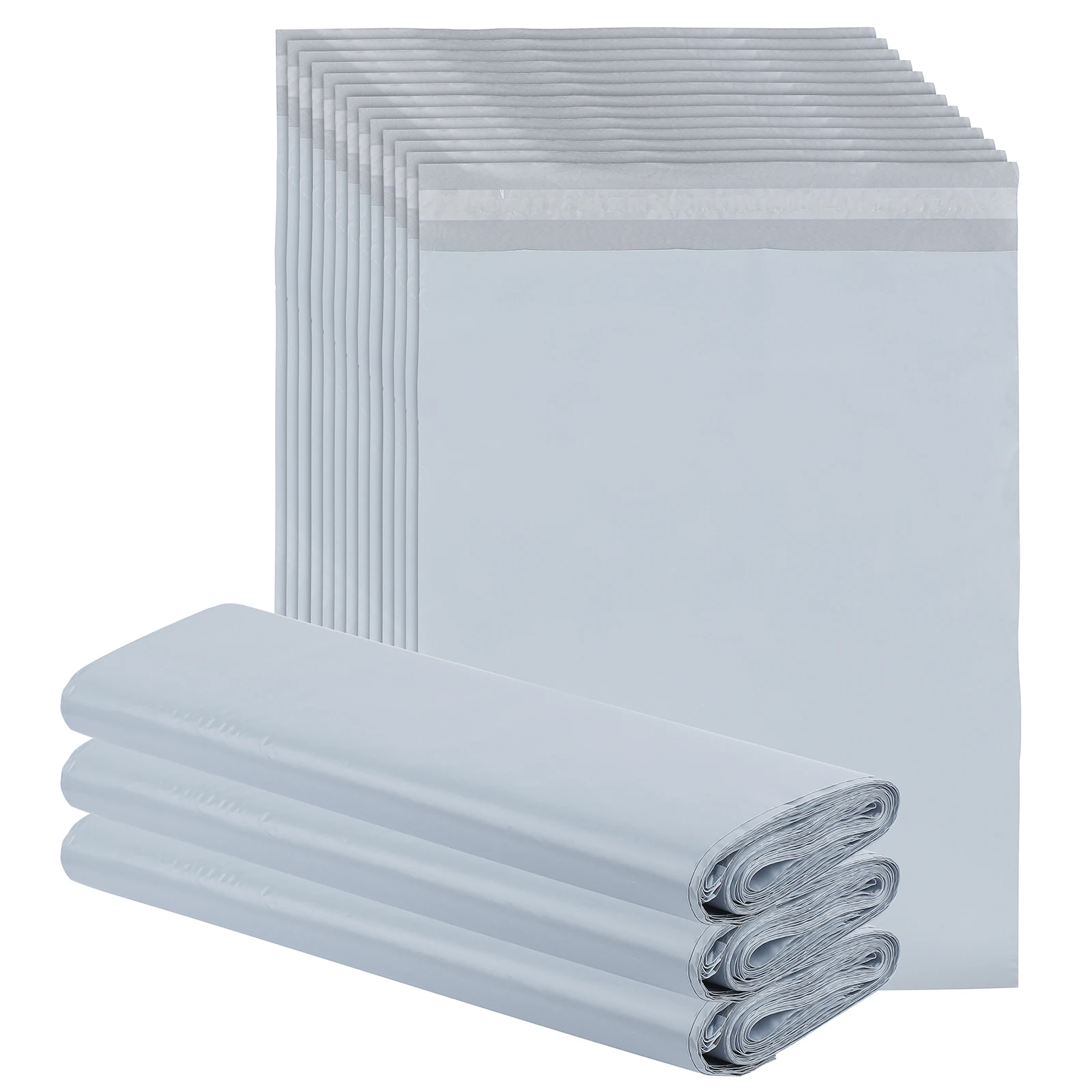 

100 Pcs White Shipping Bags Opaque PE Plastic Express Envelope Storage White Color Mailing Bags Self Adhesive Seal Courier Bag