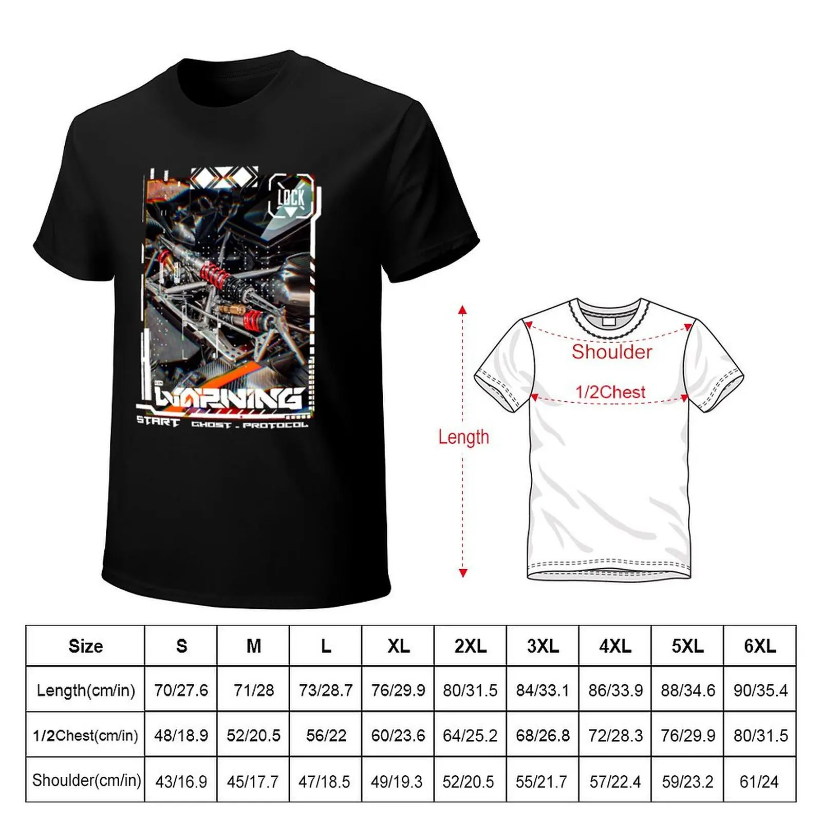 Ghost-Protocol T-Shirt Big Size Loose Fit Tee Shirt