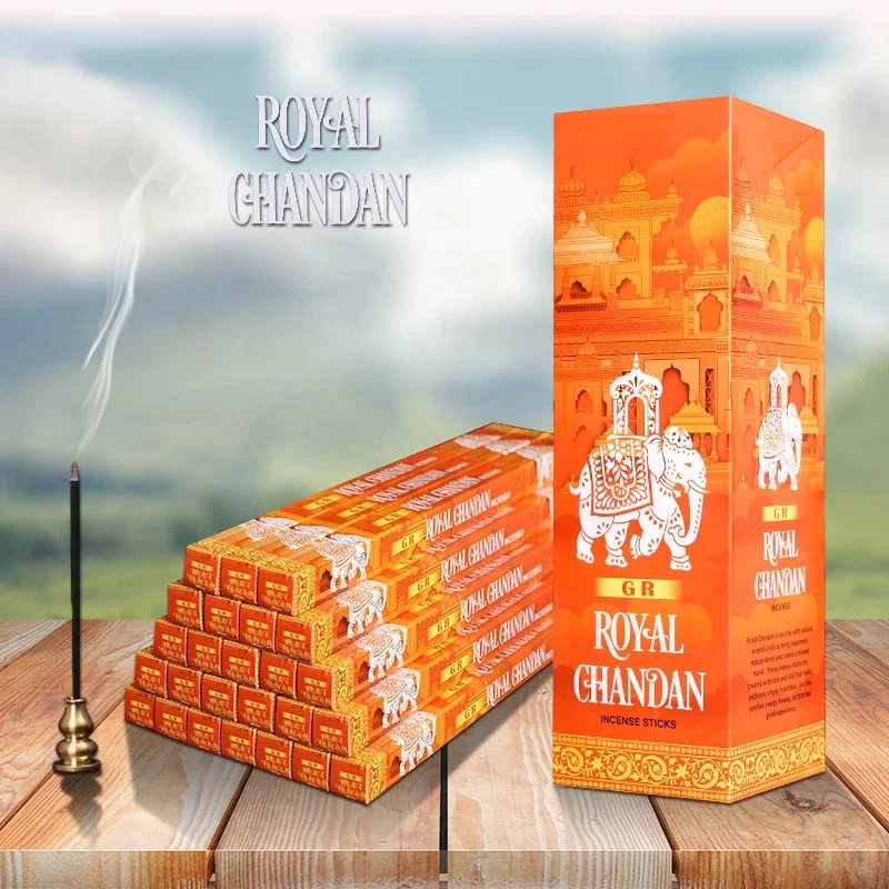 Encens Royal Chandan Lavender, sexuellement de maison, Bois d'agar, Ligne tibétaine, Aromathérapie, Méditation, Chambre, Toilette, Sandale, 40-200 Bâtons