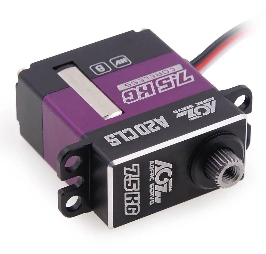 AGFrc A20CLS Servo 0.08sec High Speed 7.5kg Torque Coreless Aluminum Case Mini Servo For Rc 1/24 Cars