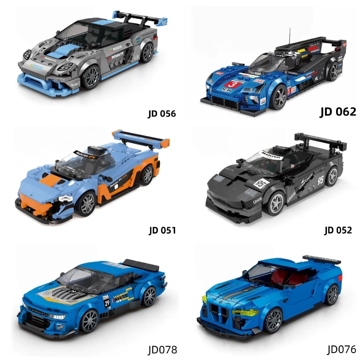 Super Sports Car Speed Model Building Blocks Famous Sports Vehicle Toy MOC Decoration Hot Sale DIY Toy Holiday Gift