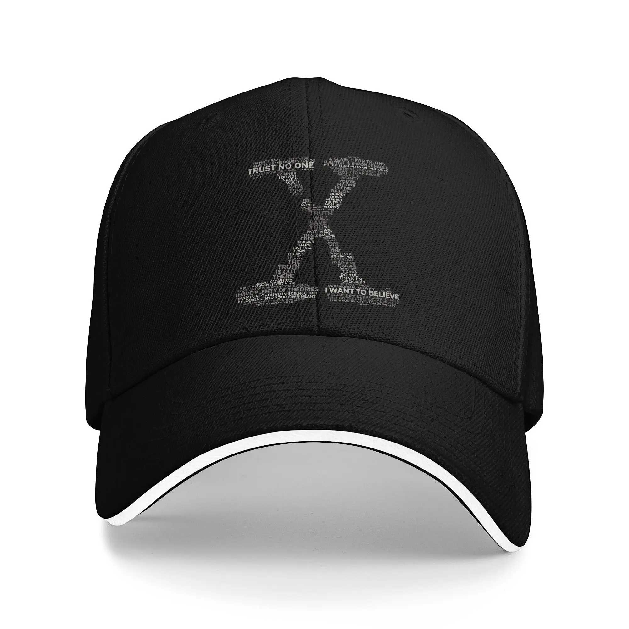 Wisdom of X-Files Sandwich Caps  Outdoor Baseball Cap Polyester The X Files Scully Mulder Ufo Aliens TV  Breathable Golf Hats