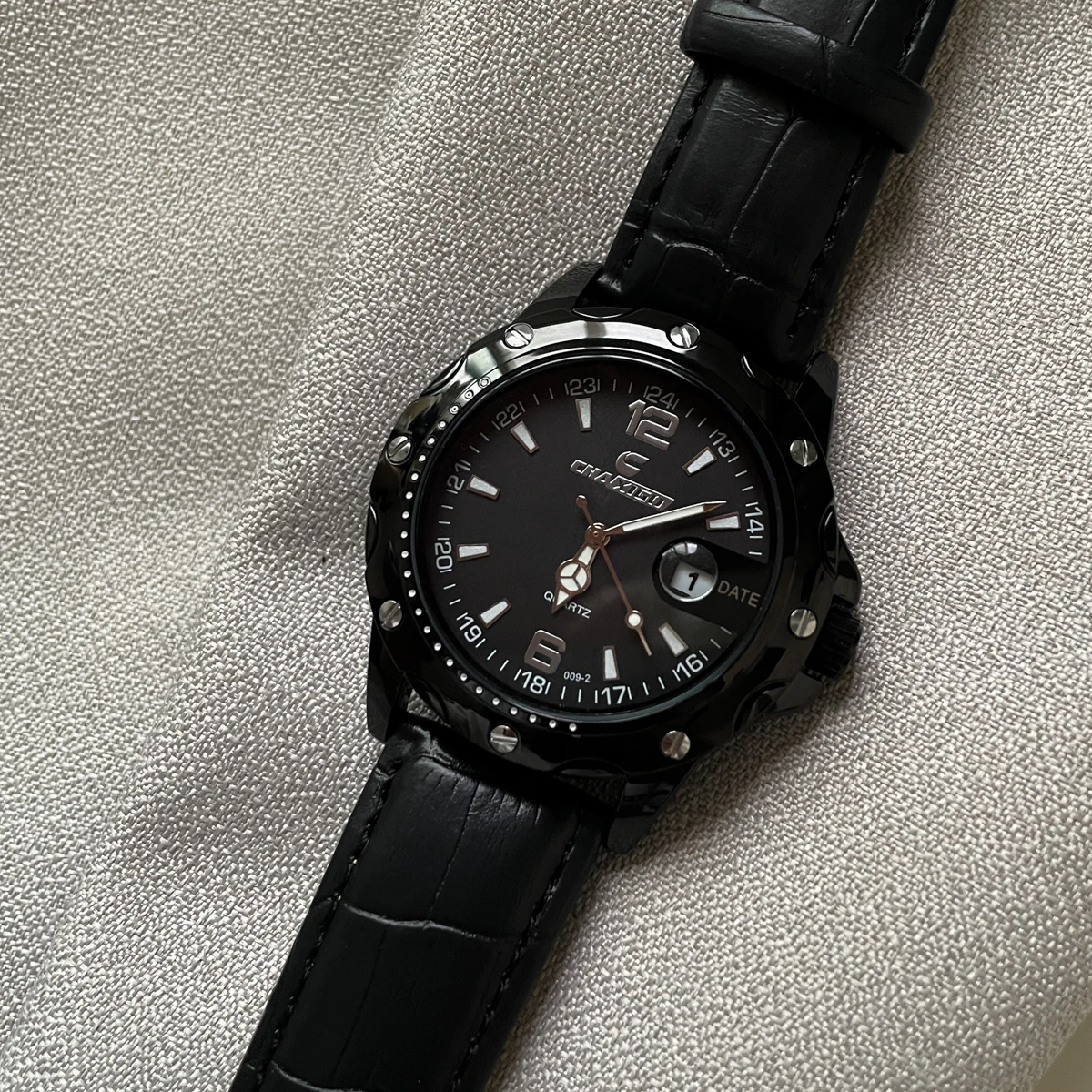 CILOA 2025 new men's watch brand genuine sports high-end men's black quartz watch light luxury high-end waterproof men's watch