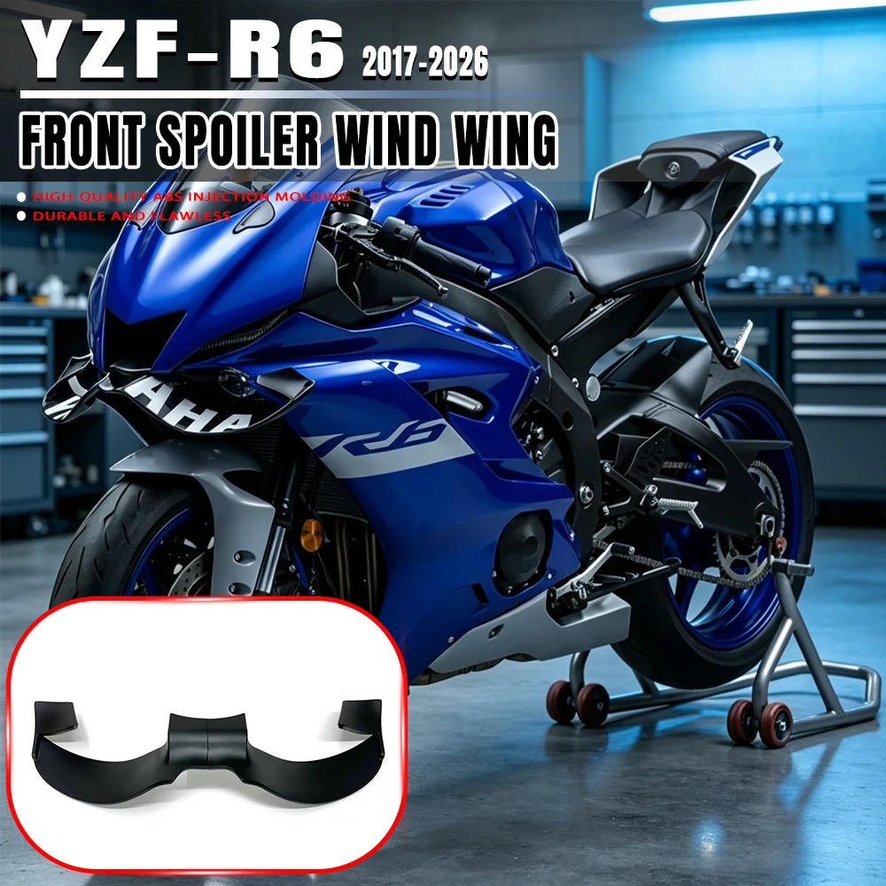 For YAMAHA YZF-R6 Front Spoiler Lower Spoiler Lower Lip YZF R6 2017-2026 GP Wing Downforce Naked Frontal Spoilers