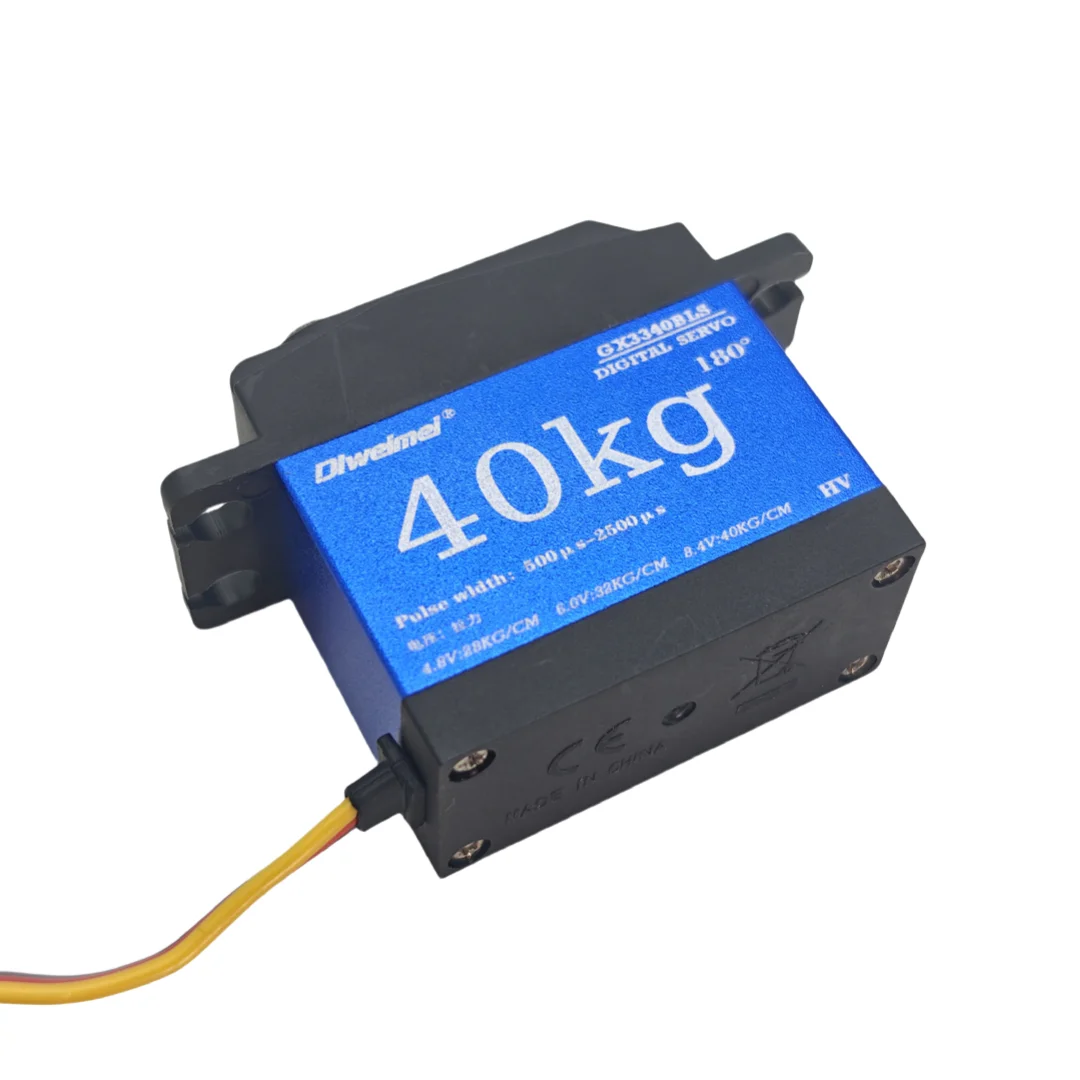 Servo de copa hueca de 40kg, engranaje metálico de alto torque adecuado para brazos robóticos y modelos de coches de control remoto 1:10 y 1:12