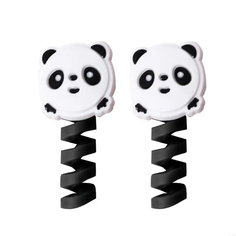 E1PF 2Pcs Cable Protector Silicone USB Cable Holder For Mouse Headphone Data Wire