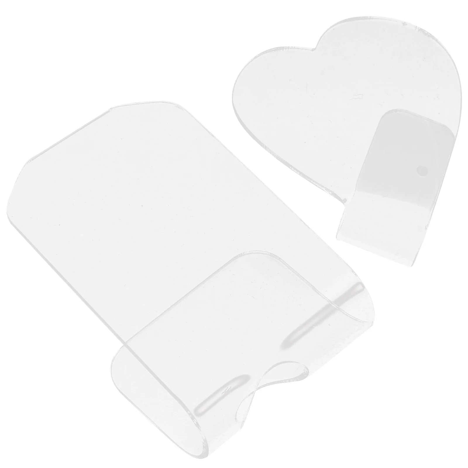 2 قطعة لوحات طلاء الأظافر المهنية الاكريليك شفافة خلط صواني مانيكير عرض لوحات لفن الأظافر و