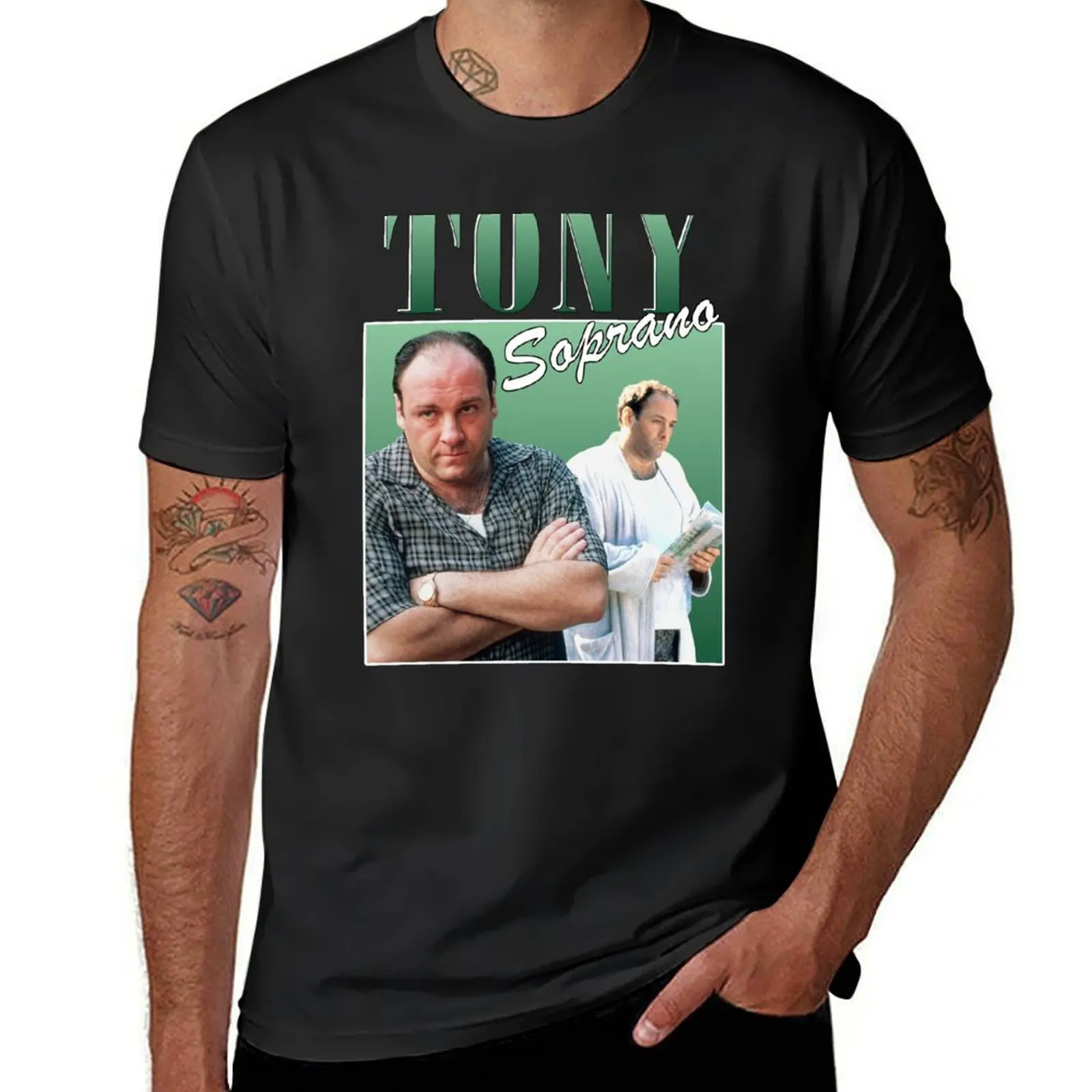 Tony Soprano Retro Design T-Shirt plus size tops customs design your own sports fans for a boy mens t shirt