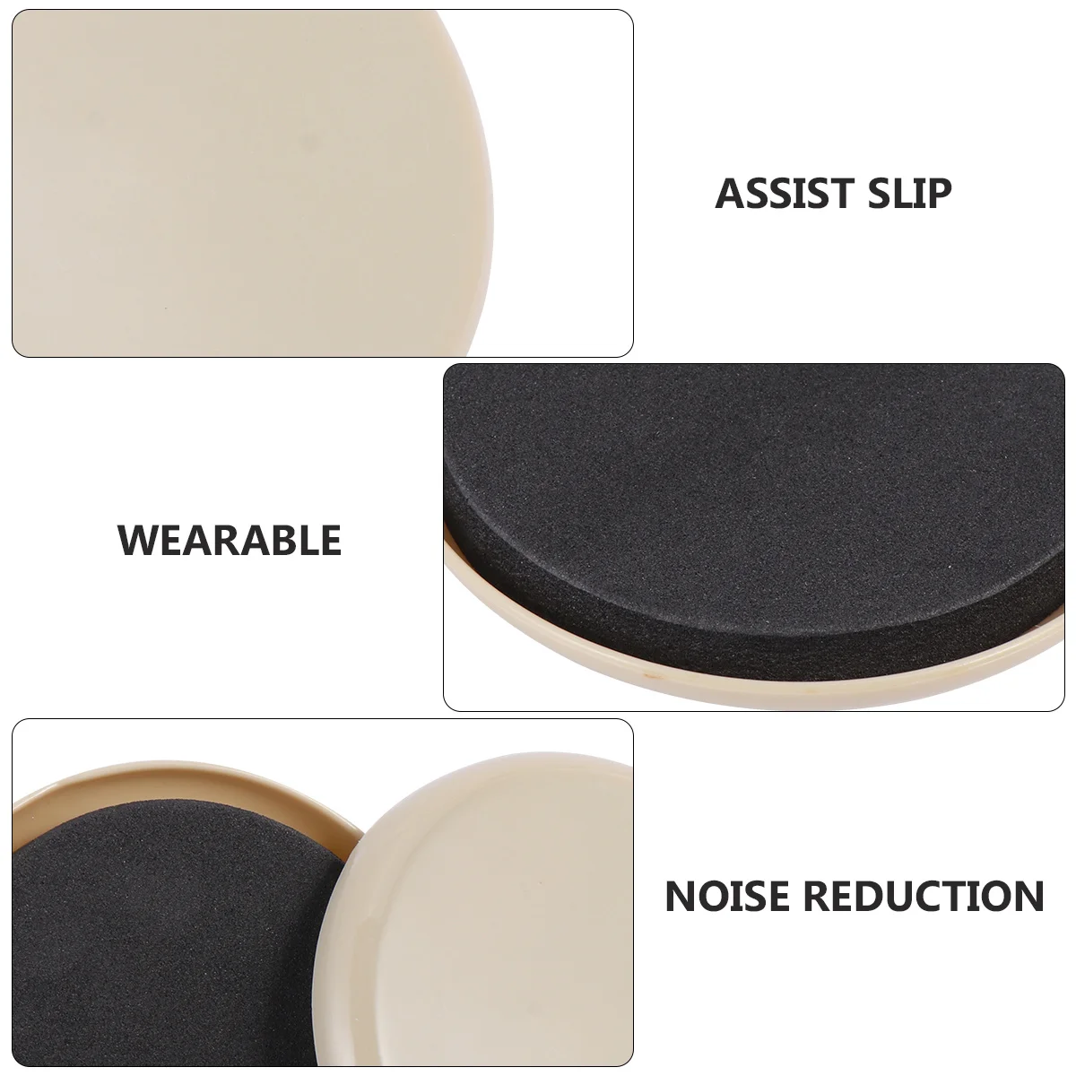 

8 Pcs Glide Pad Furniture Moving Wheels for Slider Dollies Eva Cabinet Mat Plates