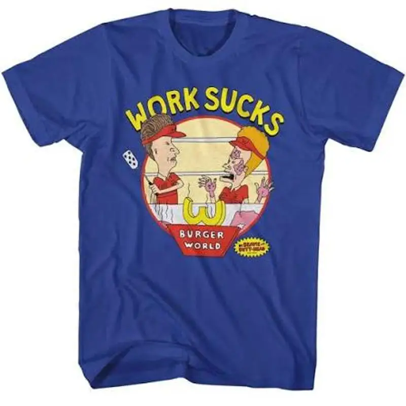 Beavis And Butthead Work Sucks T-Shirt