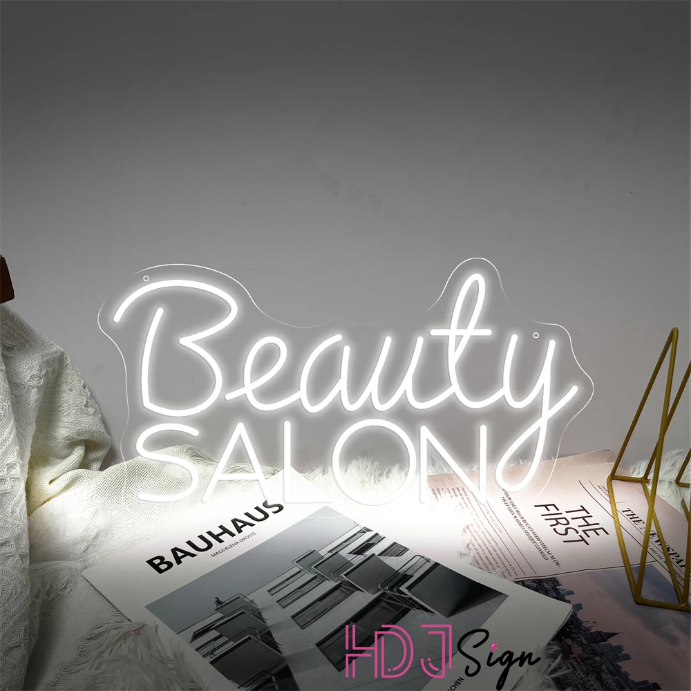 Salon Neon Light Sign USB Beauty Salon LED Neon Sign Nails Room Decoration Wall Hanging Neon Sign Light Up Sign For Shop