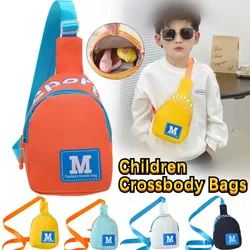 Cute Fashion Letter Baby Backpacks Children Boy Girl Chest Crossbody Bags Travel Harness Bag Kids Adjustable Snack Toy Backpack