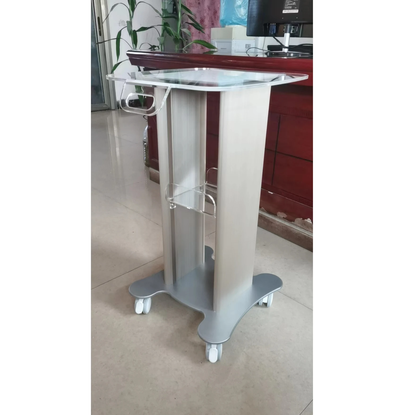 Factory Supply Mobile Hairdressing Trolley Hair Salon Cart Beauty Machine Trolley Salon Trolley Storage