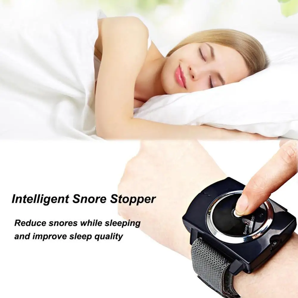 Anti Snoring Sleep Aid Bracelet Belt Microcurrent Pulse Sleeping Anti-anxiety Insomnia Relief Relax Hand Massage Pressure Device