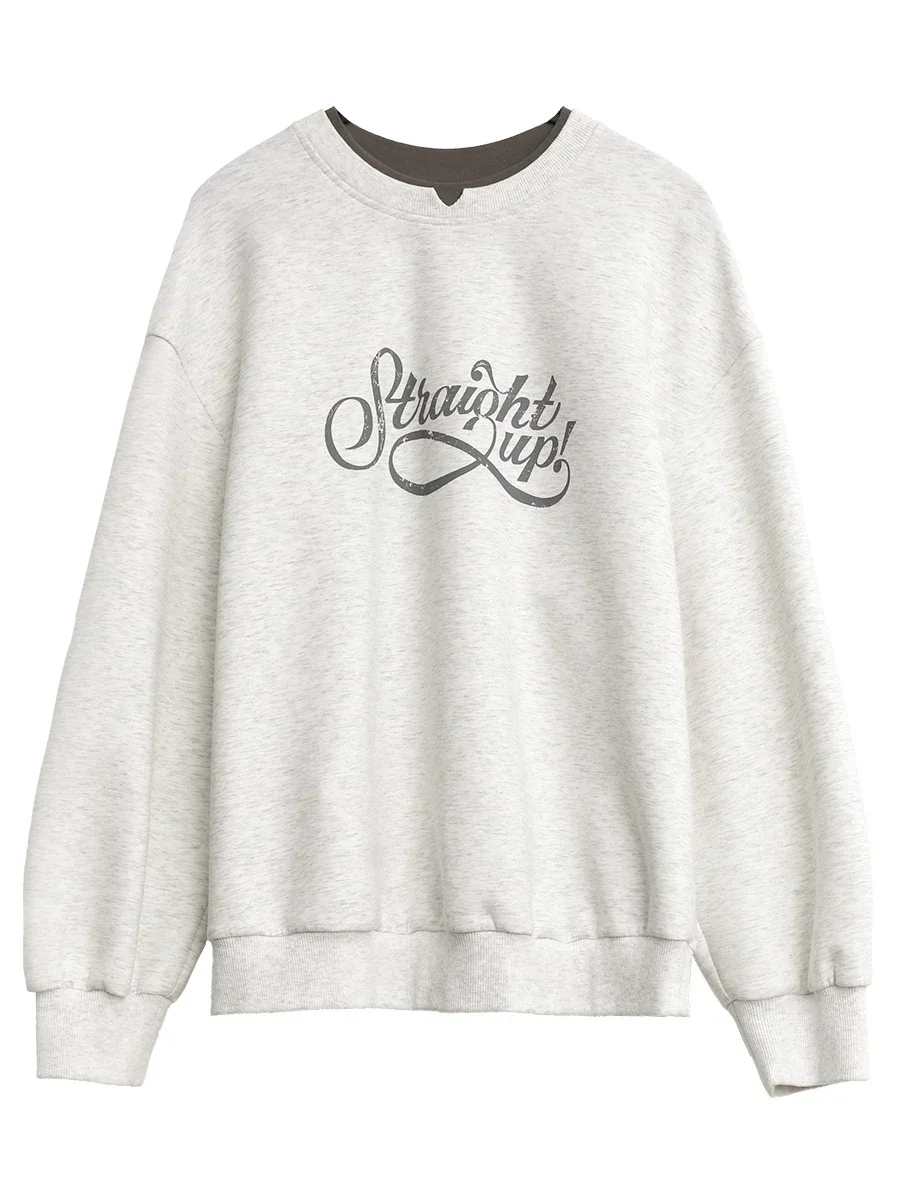 سترة بغطاء رأس أنيقة برقبة مستديرة للنساء ، بلوفر نسائي ، بلوزة رياضية غير رسمية ، بلوزات فضفاضة ، شارع جديد ، ربيع ، خريف ، #5