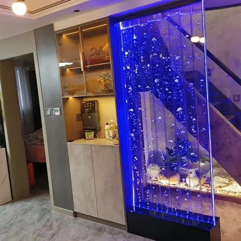 

Настенный акриловый фонтан с LED-подсветкой, меняющей цвет, для помещений, отелей и ресторанов, на заказ