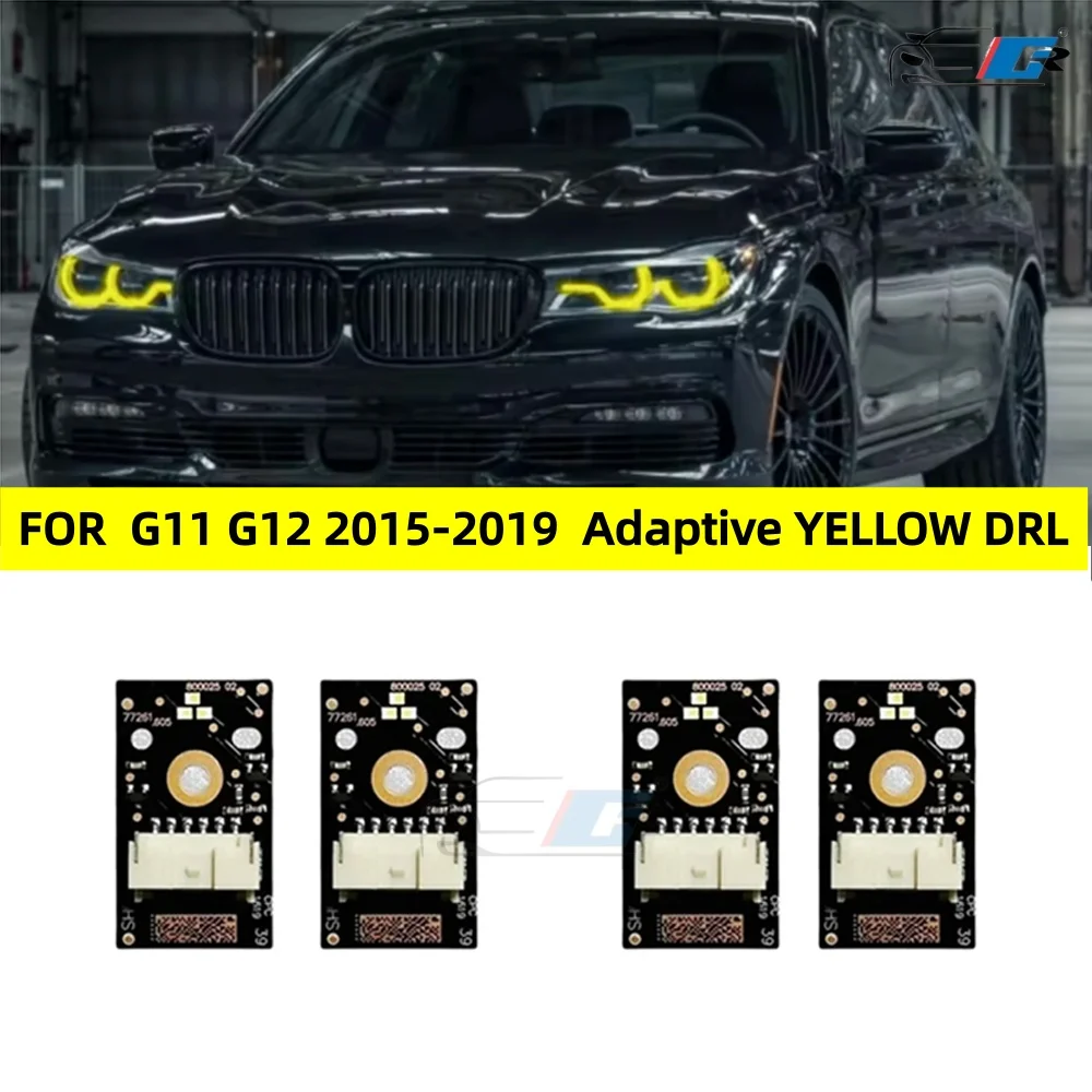 

CSL Yellow Angel Eye DRL Boards For 2015-2019 BMW 7 Series G11 G12 730i 740e 750i 750ix Adaptive Headlight Daytime Running light