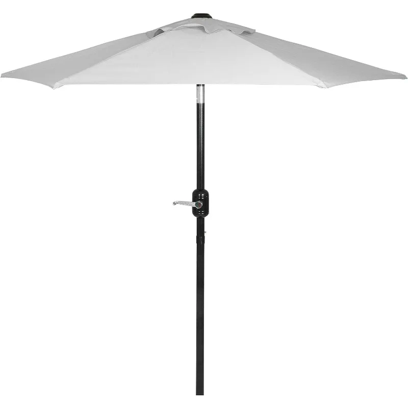 6 Ft Outdoor Patio Umbrella, Easy Open/Close Crank and Push Button Tilt Adjustment, Market Umbrellas