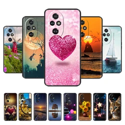 For Honor 200 Pro Case Cute Soft Silicone TPU Coque Funda for Honor 200 Pro honor200 Phone Cover Black Capas For Honor 200 Lite
