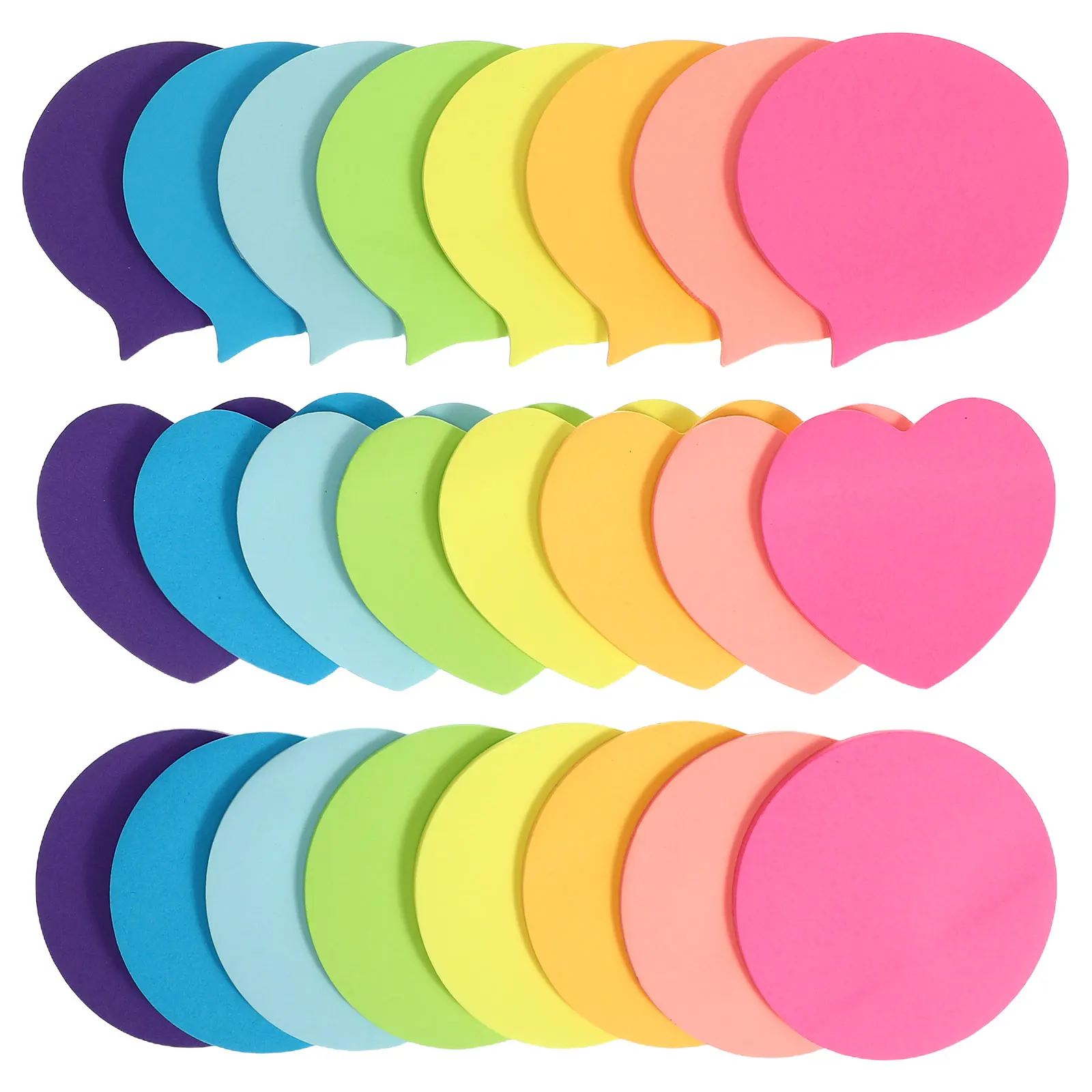 

Cute Mini Notepad Stickers Heart Shape Colored Memo For s Primary School Student Supplies Decorative