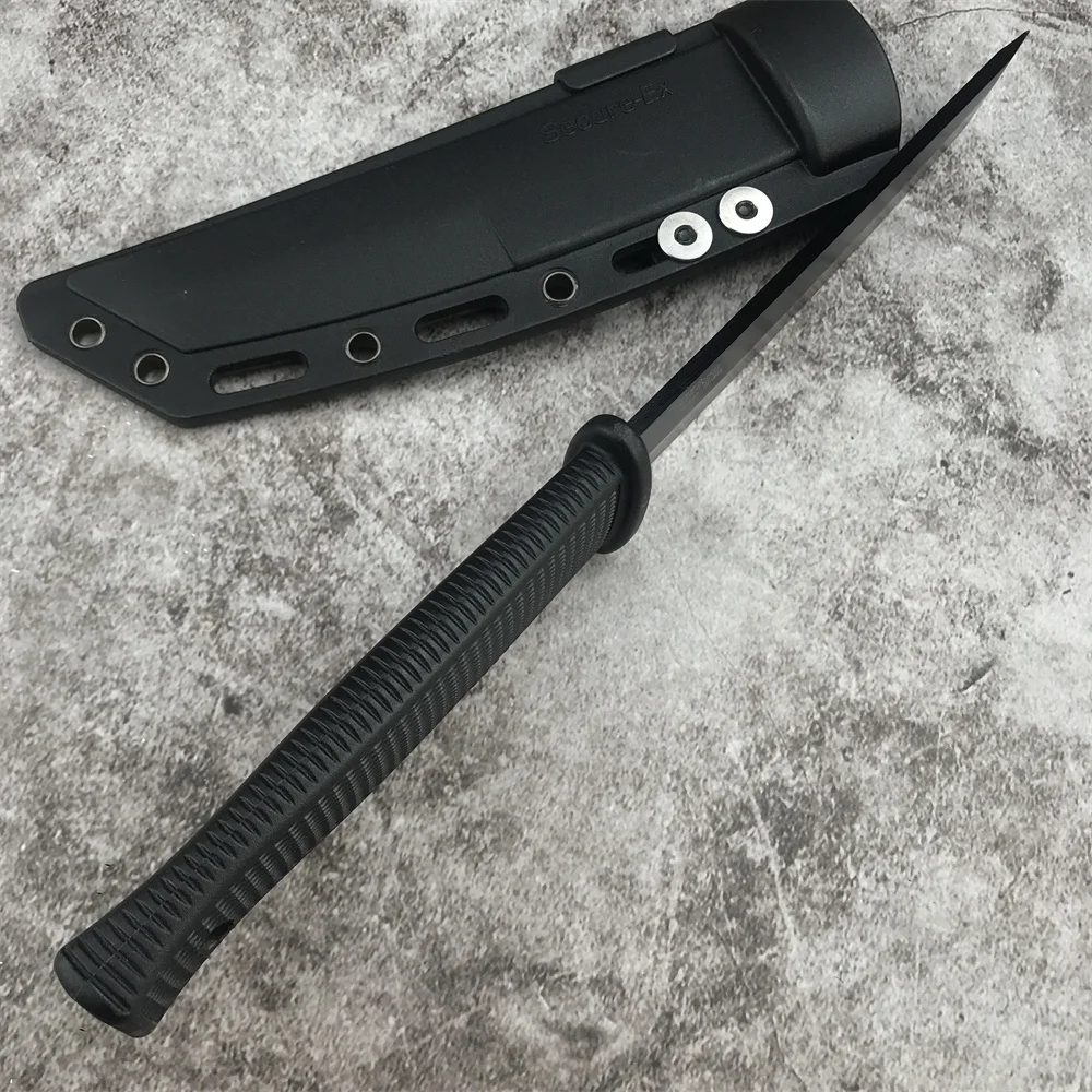 Cold Kobun Survival Fixed Tanto Blade Knife AUS 8A Blade with Kydex Sheath Army Tactical Straight Knives Hunting Protable Tool