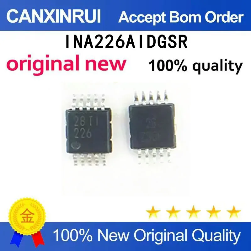 (5-100 pieces)Brand new original INA226AIDGSR patch MSOP-10 bidirectional current/power monitor chip