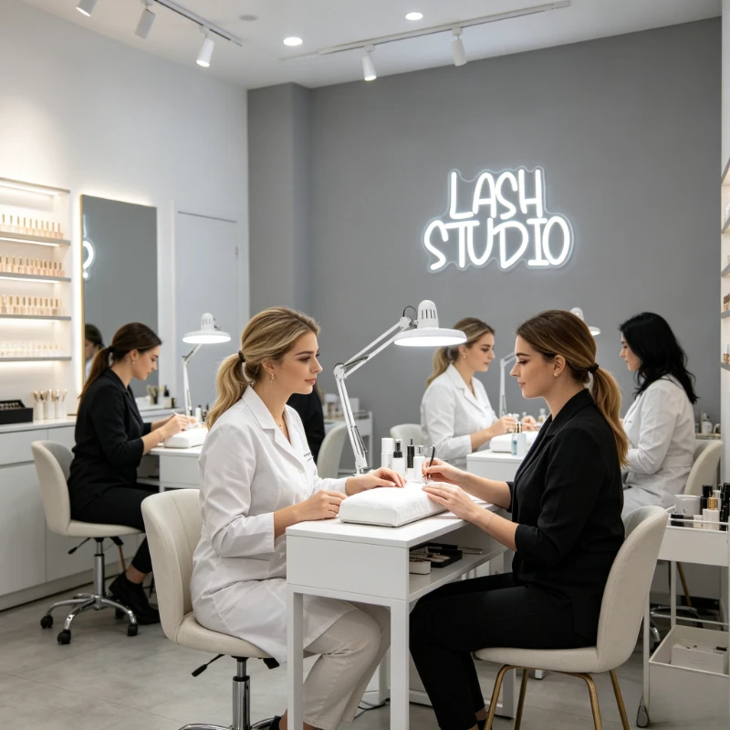 Lash Studio Neon Sign LED Vani - Beauty Makeup Studio recension och pris