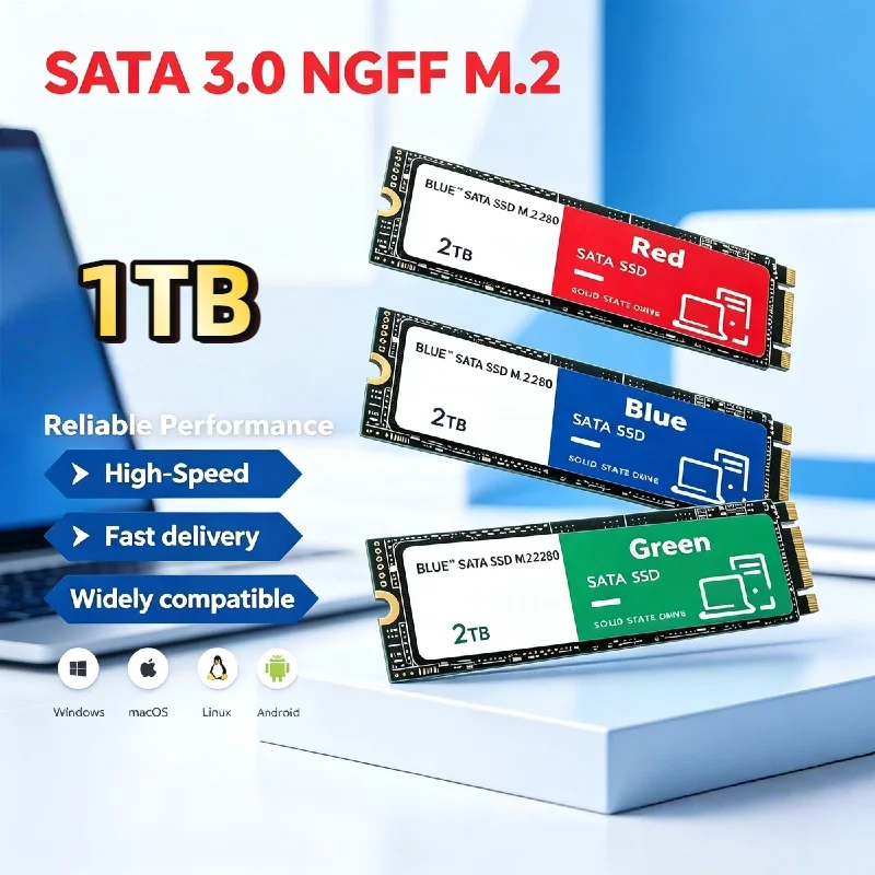 

Internal 1TB M.2 NVMe SSD 2026 New High Speed Solid State Drive Hard Disk for Desktop Laptop PC Computer Upgrade Reliable