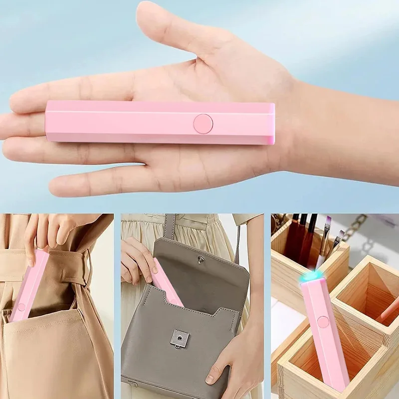 لجميع طلاء الجل سريع الجفاف USB آلة مجفف الأظافر مسمار مصباح مصباح يدوي صغير القلم المحمولة المحمولة مصباح أظافر صغير #6