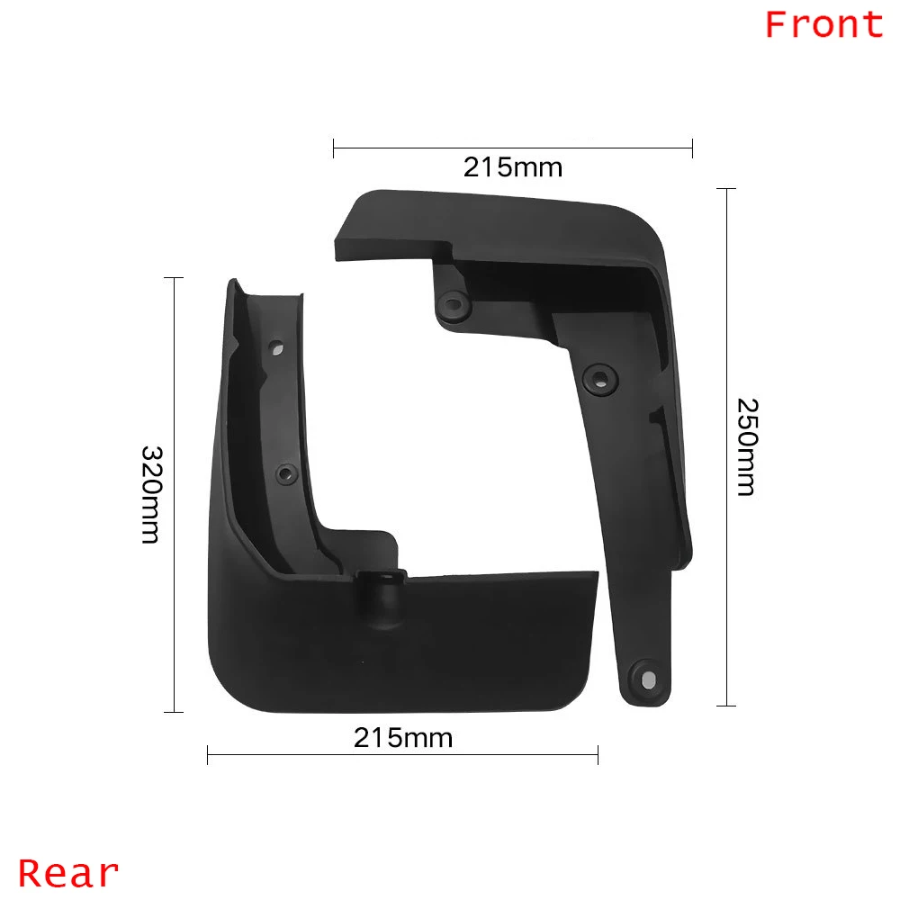 4Pcs Front & Rear Mud Flaps Splash Guards Mudguards Black For Subaru OUTBACK 2021 2022