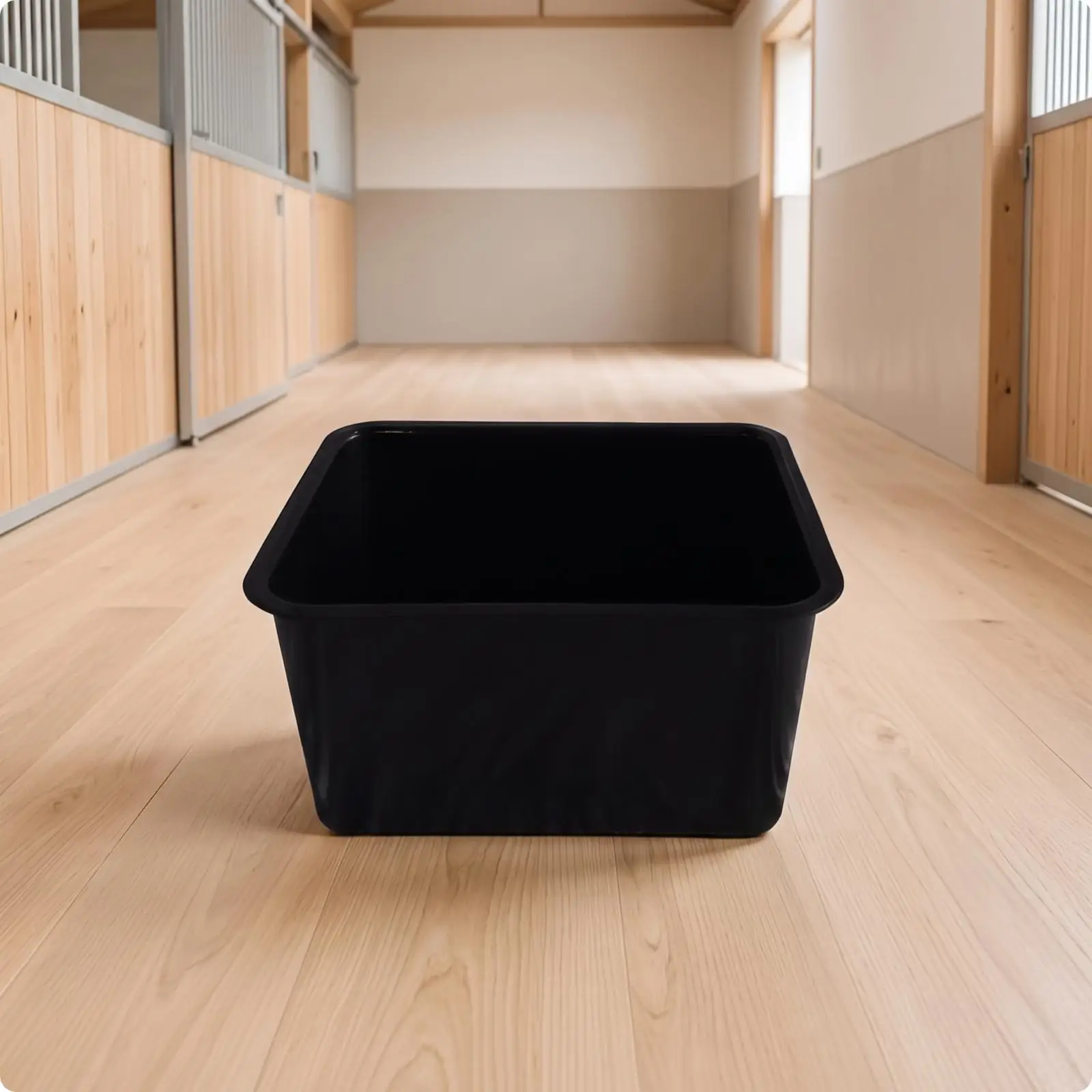 Polypropylene Horse Feed Tub for Stable Storage Heavy Duty Bucket for Barn Feeding and Water