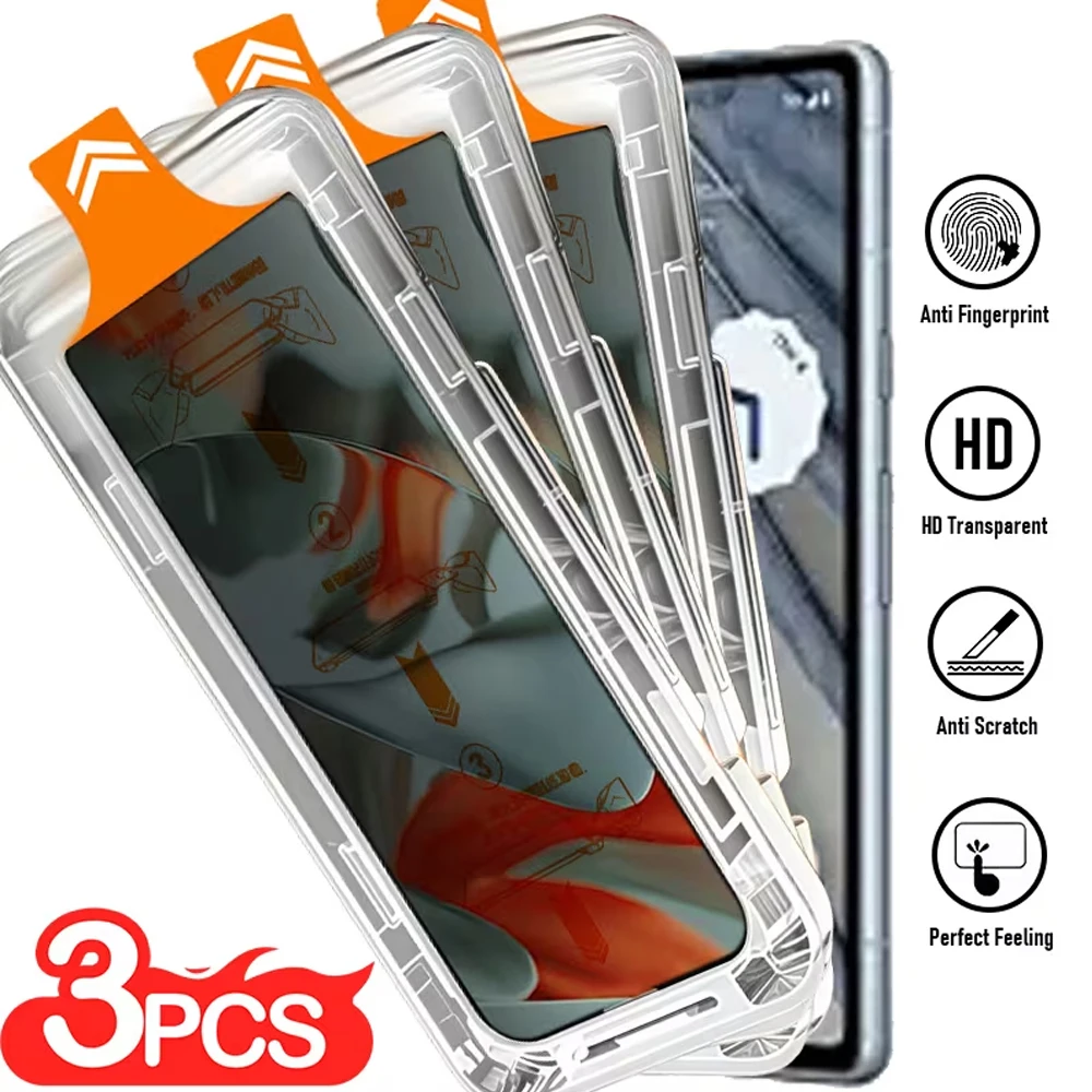 

3Pcs Anti-Peeping Screen Protector For Google Pixel 10 Pro XL 9 Pro XL 10 Pro 10A 9A 8A 7A 6A 9 8 7 Tempered Glass Privacy
