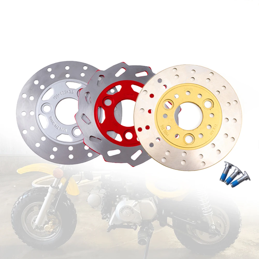 155mm 3 Bolt Front Brake Rotor Disc for GY6 Scooter, Moped, Z50 Z50A Z50J DR11 Motorcycle Parts