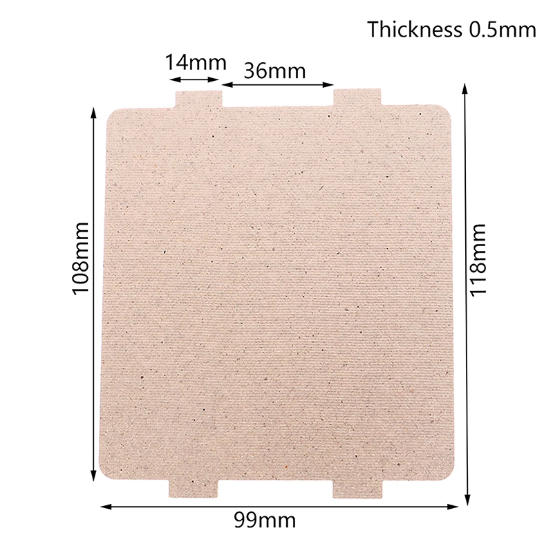 5pcs For Magnetron Cap 9.9*10.8cm Spare Parts Thickening Mica Plates Microwave Ovens Sheets