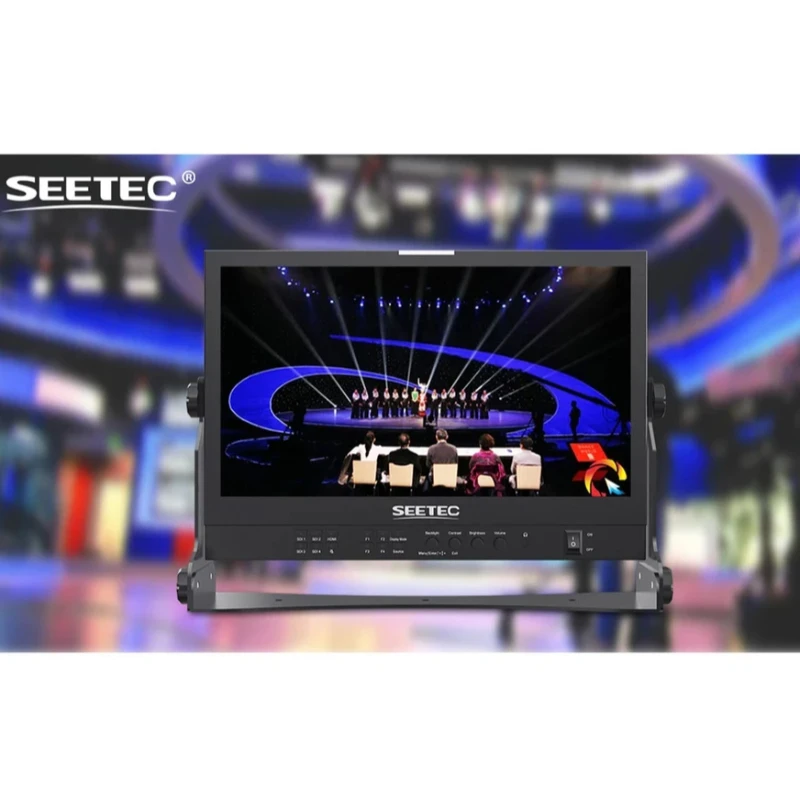 SEETEC ATEM156S 15.6" Full HD Monitor 4x3G-SDI HDMI Waveform Vector Scope Rec.709 for Live Production
