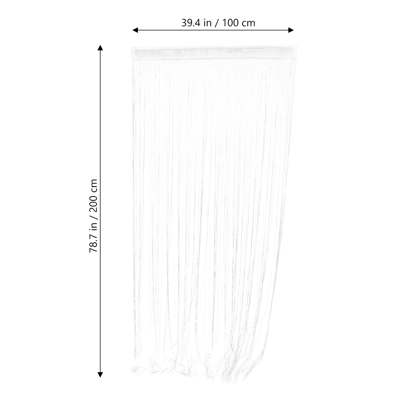 

2pcs Silver String Curtains Doorway Divider Hallway Bedroom Tassel Partition Room Separator Bright Color Joyful Atmosphere