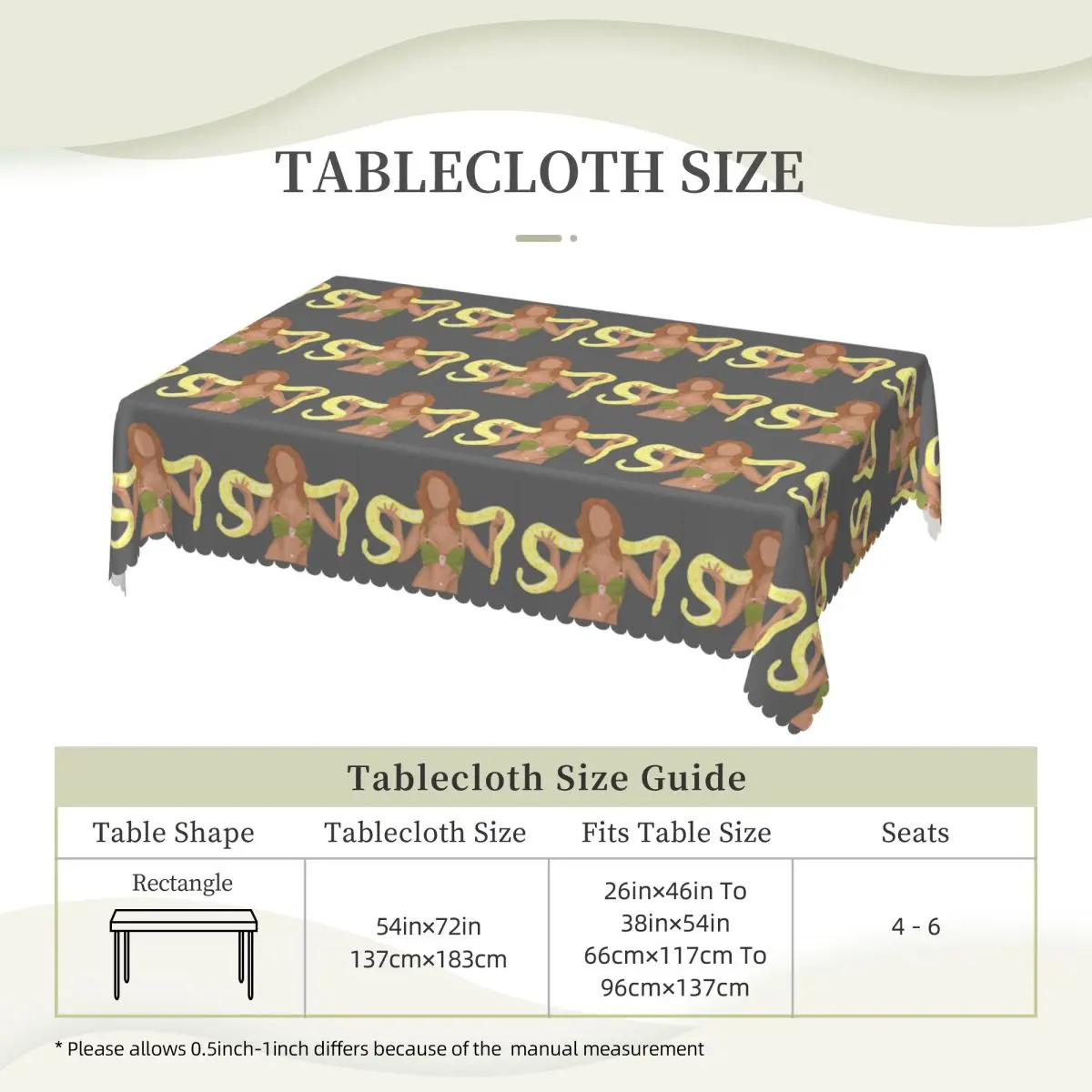 Britney Spears Custom Rectangular Tablecloth Waterproof Table Cover for Dining Events Table Cloth