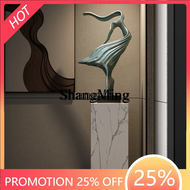

CL Abstract Dancer Sculpture Ornament Modern Art Hotel Lobby Entrance Sales Office Decoration Staircase Corner