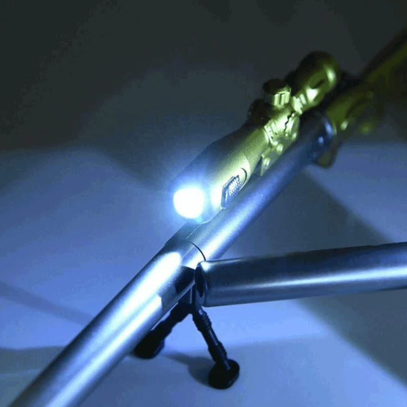 Creative Sniper Rifle Gel Pens Signature Pen Toy Gun design Luminous LED Sniper Scope Birthday Writing Gifts
