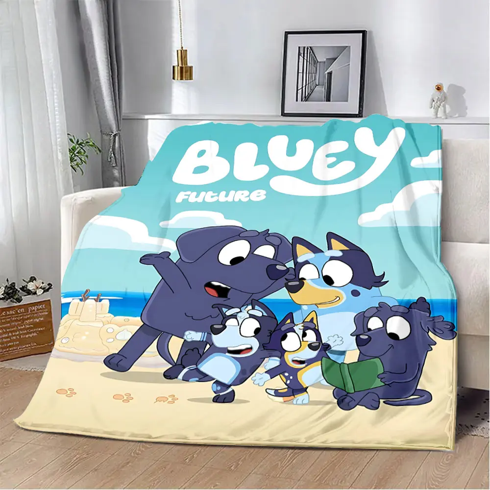 B-Blueys Bandit-Chilli Printed Blanket Picnic Blankets Warm Blanket Soft and Comfortable Blanket Home Travel Birthday Gift