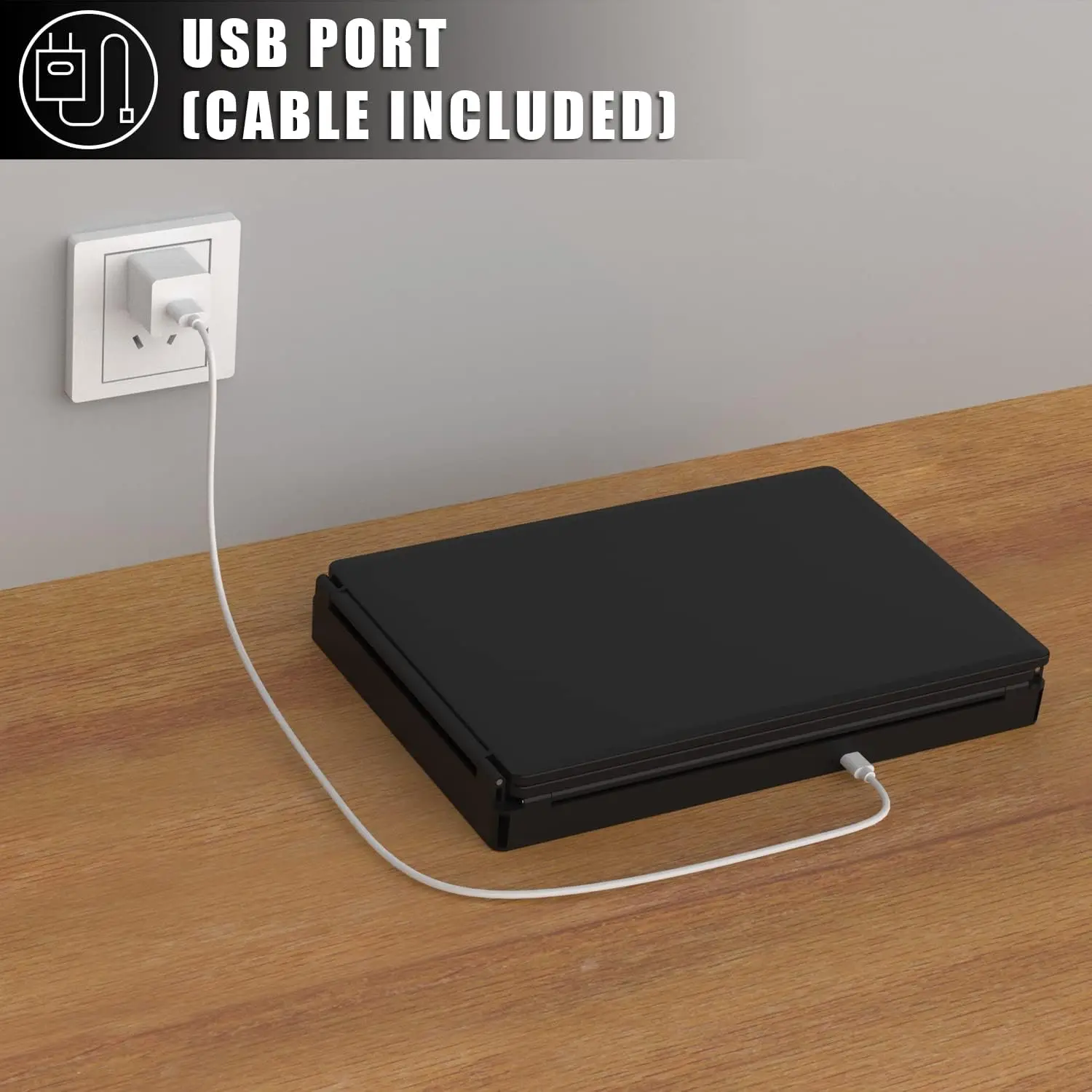 مرآة بخمسة اتجاهات، مرآة شعر متعددة الوظائف - رؤية بخمسة جوانب، مصابيح LED USB، زجاج مضاد للضباب، سهل الاستخدام في أي مكان #3