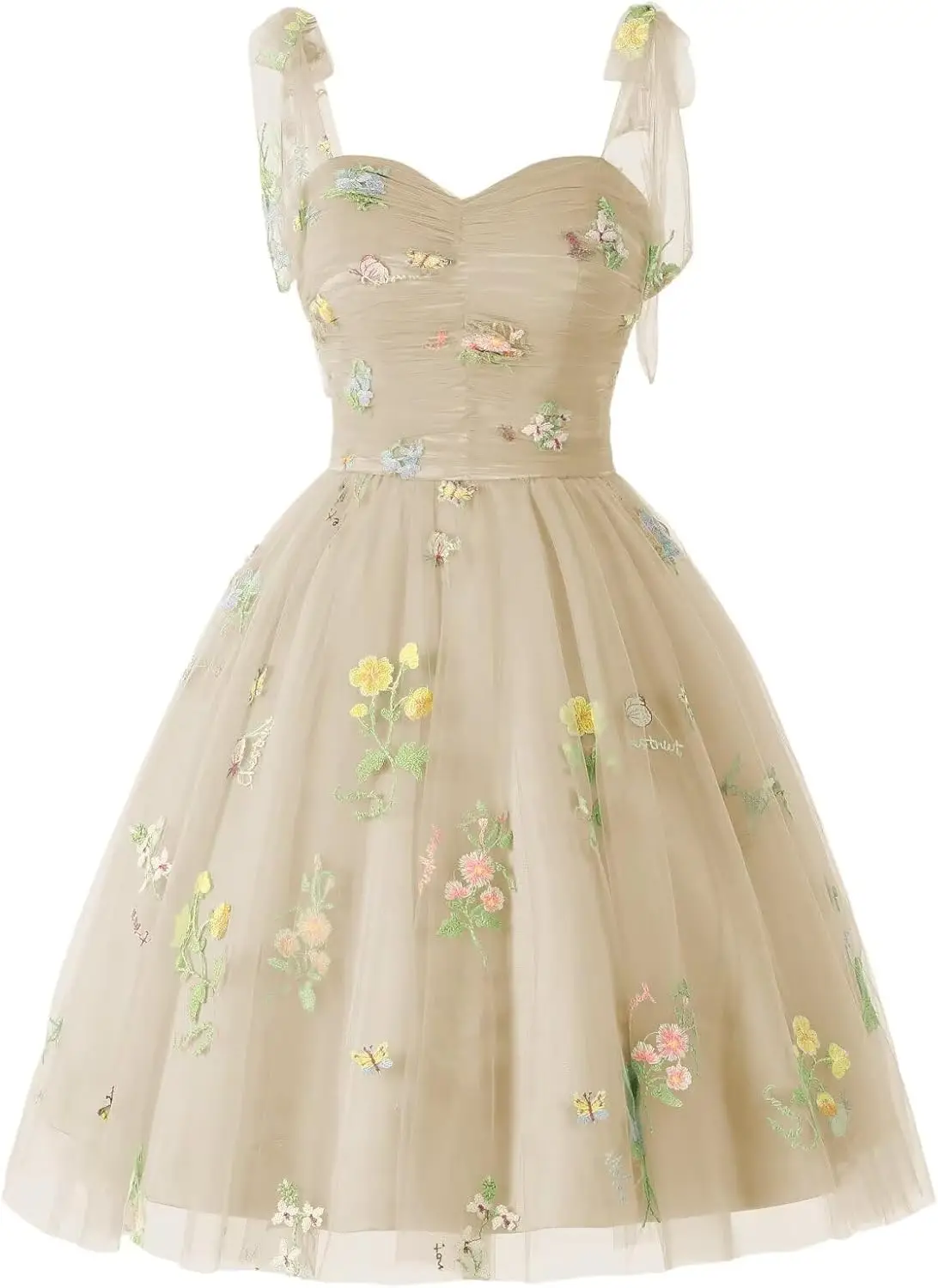 

Женское тюлевое платье для выпускного вечера с завязками на бретельках, платье в форме сердца, короткое вечернее коктейльное мини-платье для выпускного вечера, выпускное платье