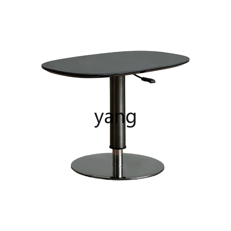 

LH liftable coffee table light luxury bedside sofa side rock slab small round table minimalist small table