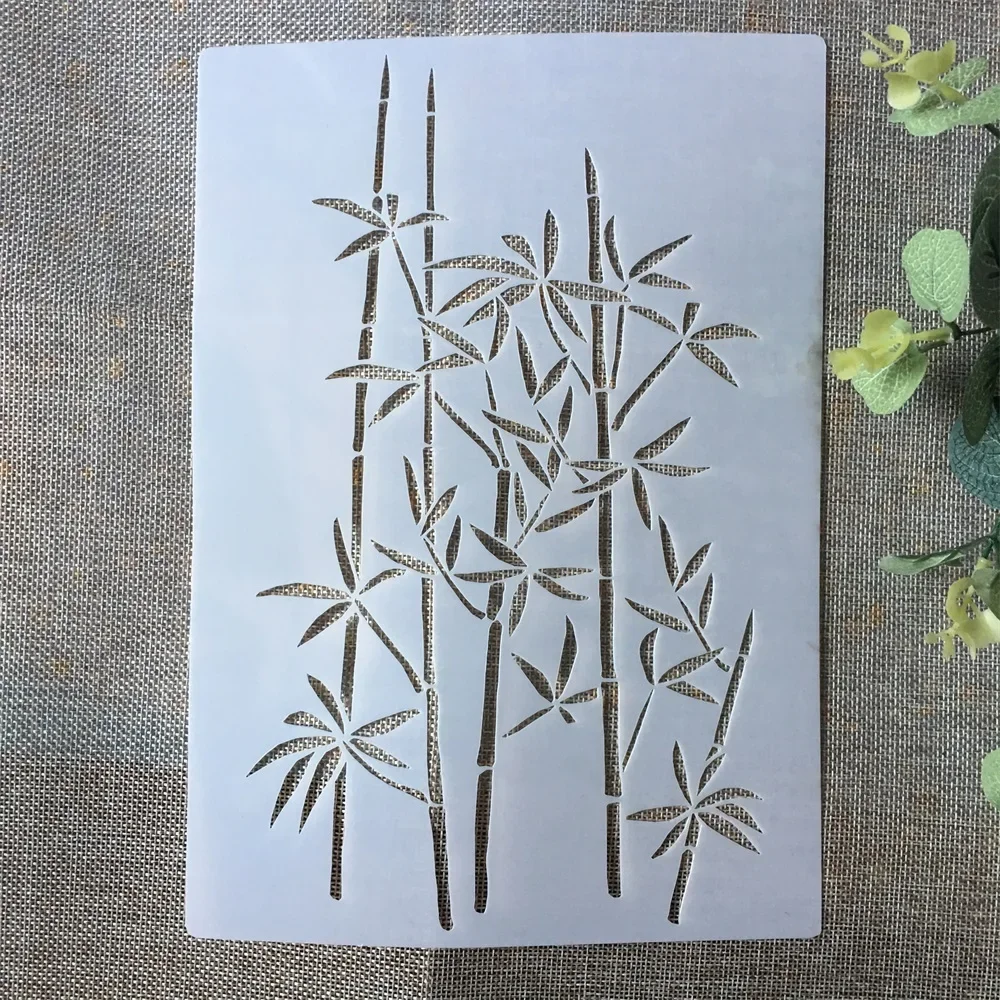 A4 Bamboo DIY Layering szablony malowanie kolorowanka wytłaczania albumu papieru dekoracyjnego szablon kartek