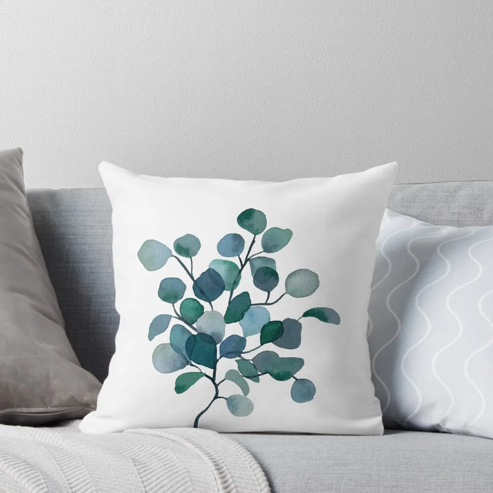 

Eucalyptus Watercolor Painting Throw Pillow autumn pillowcase Pillowcases For Pillows Cushion Cover Luxury pillow
