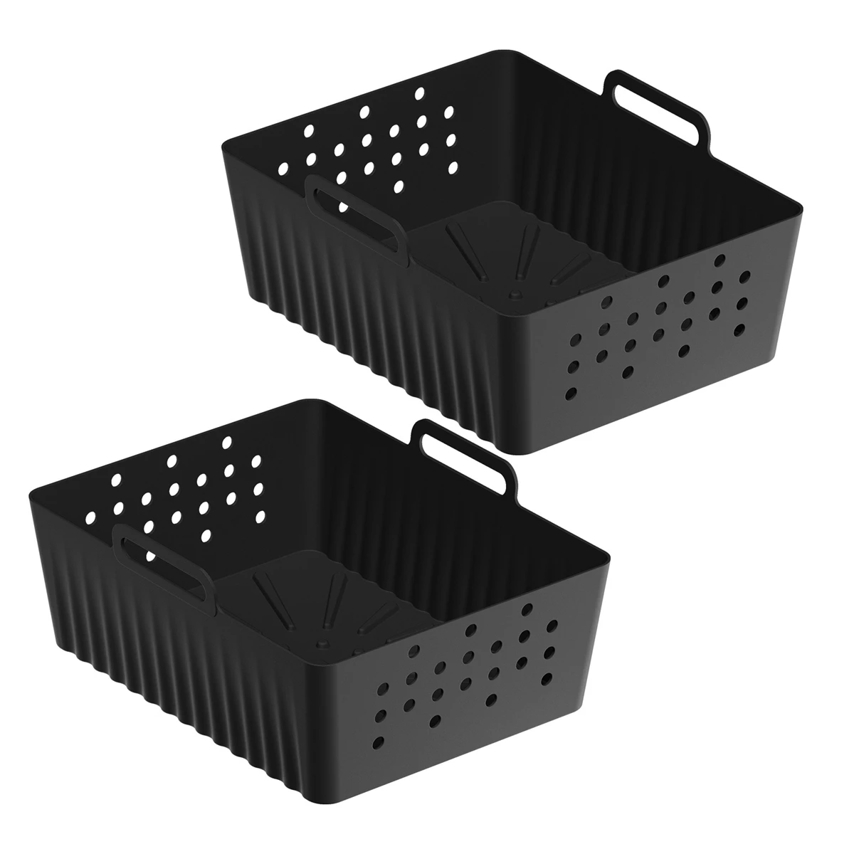 Air Fryer Accessory Non-stick Liner Kitchen Use Meal Preparation Enhanced Airflow Design Hassle-free Cooking Experience