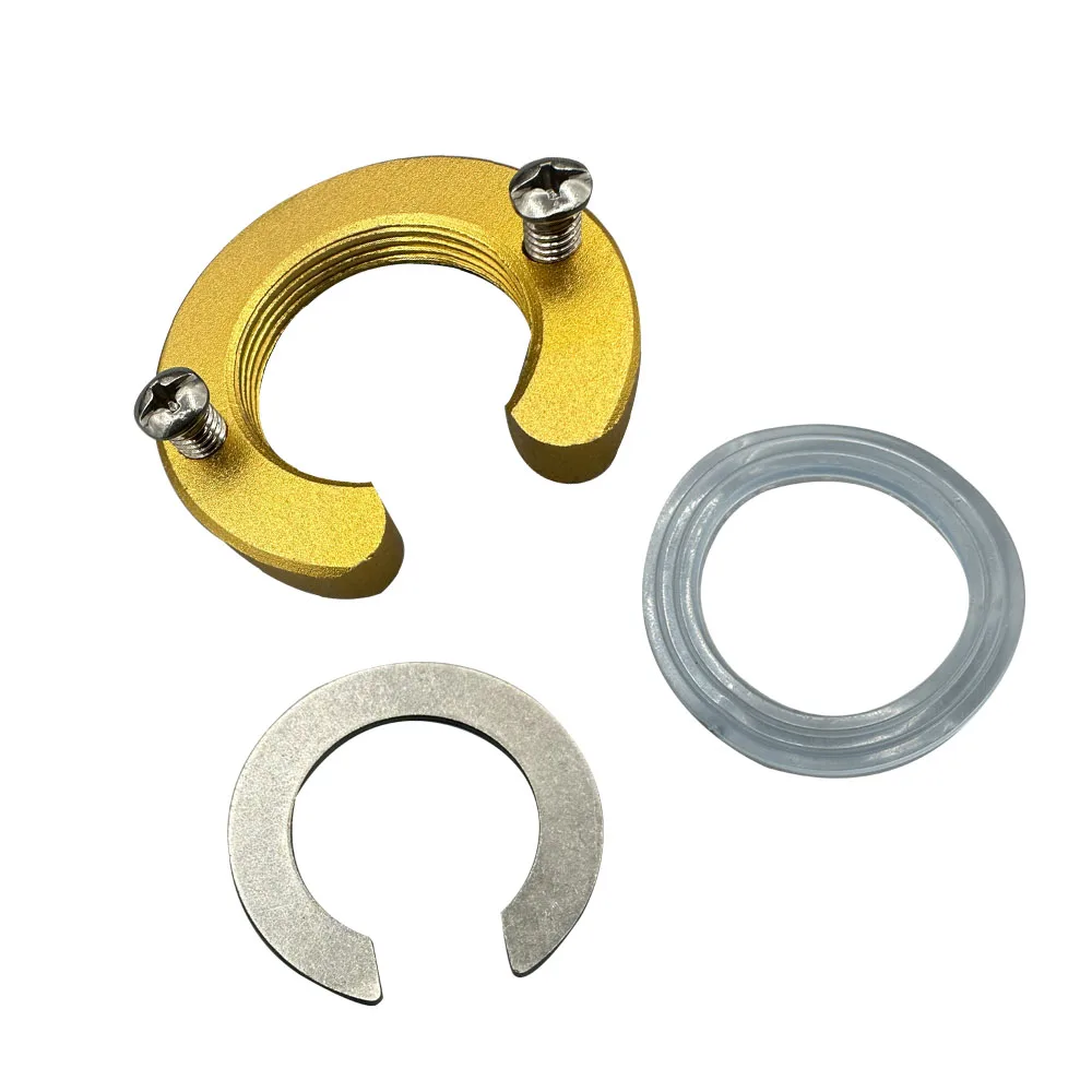 Aluminium Kitchen Fixing Fitting Kit Faucet C Type Anti-loosing Nut Cap Tap Wash Basin Fastening Circlip Washer Fixture Parts
